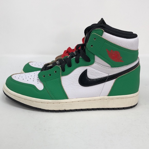 Nike Women’s Air Jordan 1 High OG Retro DB4612-300 Lucky Green Sneakers - Size 8 - Picture 7 of 15